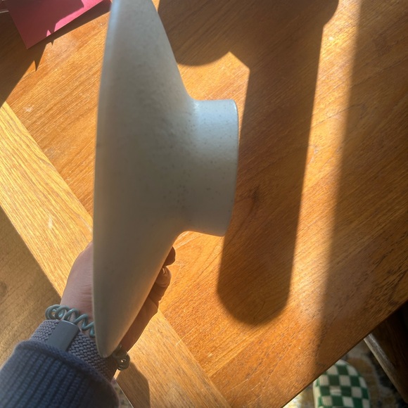 Vintage MCM Starburst Speckled Cleminson California Pottery Pedestal Dish Bowl - Picture 5 of 8